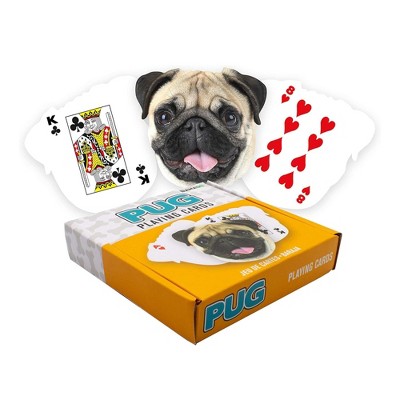 Gamago Pug-Shaped Playing Cards | 52 Card Deck + 2 Jokers