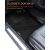 Floor Mats for Toyota 4Runner 2013-2024 & Lexus GX460 2014-2023 TPE All Weather Custom Fit Front 1st & 2nd Row Floor Liner, Black - 2 of 4