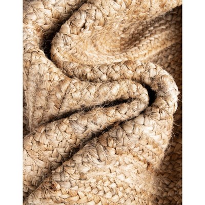 Handmade Natural Jute Square Indoor Area Rug, 4 ft