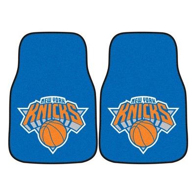 NBA New York Knicks Carpet Car Mat Set - 2pc