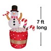 Nifti Nest Inflatable Christmas Decor - Snowman and Cupcake - 2 of 4