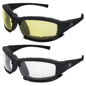 2 Pairs of Alpha Omega AO3 Safety Motorcycle Sunglasses - 1 of 4