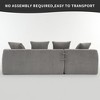 Whisen Compression Sofa with Chaise & 4 Pillows - 4 of 4