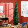 8ft Unlit Pencil Artificial Christmas Tree with Realistic Branches and 618 Tips, Plastic Base - 4 of 4