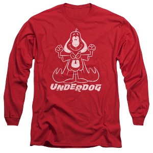 Men’s Underdog Outline Under Long Sleeve T-Shirt - 1 of 4