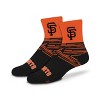 MLB San Francisco Giants Youth Quarter Socks - 2pk: Cushioned Heel & Toe, Knit Fabric - 3 of 4