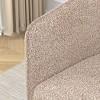 DOMETOUR Modern style simple and elegant chair, white leisure chair, suitable for dining/bedroom/living room/reception desk -pink - 4 of 4