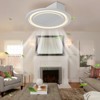 Gulches 22inch Modern Leafless Ceiling Fan with Remote Control Removable and Washable Reversible Motor - 2 of 4