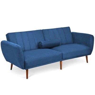 Tangkula Modern Sofa Bed Convertible Futon Sofa w/ 3-Level Adjustable Angle Function