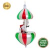 Santa Land Nick & Nicky's Candy Stripe Carousel - 1 Glass Ornament 8.00 Inch, Glass - Ornament Italian Italy Candy Striped Lane 23D1070 8.0 Inch Nick - 3 of 3
