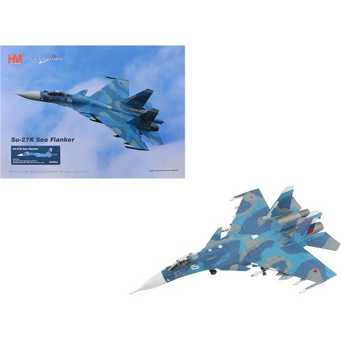 Sukhoi Su-27K Sea Flanker Fighter Aircraft "Aircraft Carrier Admiral Kuznetsov"  Russian Navy 1/72 Diecast Model by Hobby Master - image 1 of 4