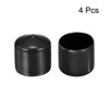 Unique Bargains Vinyl Rubber Screw Thread Bolt Plug Round Tube Insulated Protective Caps 4 Pcs - 2 of 4