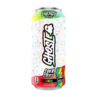 GHOST Energy Drink Sour Strips Rainbow Single - 16 fl oz Can