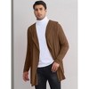 Lars Amadeus Men's Lightweight Shawl Collar Long Sleeves Hooded Cardigan - 2 of 4