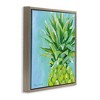 Stupell Industries Tropical Pineapple on Blue Floating Frame Canvas Art - 2 of 4