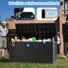 Chic Crate - StormArmor 180Gal LockPro Deck Box - Hurricane-Proof HDPE Resin w/ QuadLock & UV360 Shield - Mega Outdoor Storage for Pool/Patio Tools - 3 of 4
