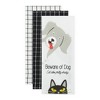 Design Imports  Pet Lovers Everyday Cotton Dishtowel Set/3, Beware - 2 of 4