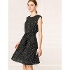 INSPIRE CHIC Women's Polka Dots Loose Fit Cap Sleeve Dress - 2 of 4