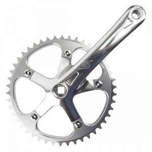 Origin8 Track/SS Crankset 175x46 Aluminum 103mm JIS Square Taper Silver - 1 of 1