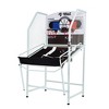 Rally and Roar Arcade Cage Basketball Game, Foldable Indoor Outdoor Sports Machine for 2 Players with Steel Hoops, LED Scorer, and 6 Balls, Multicolor - 3 of 4