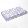 Bacati - Paisley Printed Purple Aqua Teal 100 percent Cotton Universal Baby US Standard Crib or Toddler Bed Fitted Sheet - 2 of 4