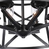 Chloe Lighting Alina Farmhouse 5 Light Matt Black Finish Ceiling Pendant 21" Wide - 3 of 4