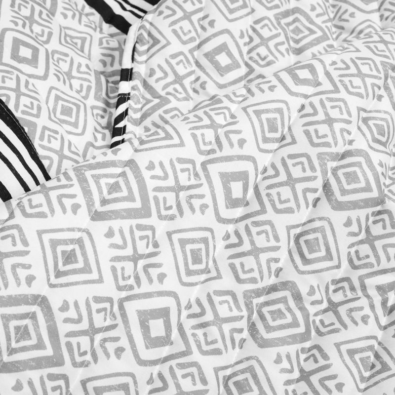 3pc Animal Global Quilt Set Black/White - Lush Décor, 5 of 9