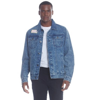 Members Only Mens Chuckie Nickelodeon Denim Jacket - Indigo - Small