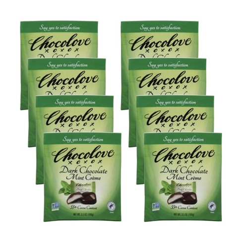 Chocolove Dark Chocolate Mint Creme Bites Individually Wrapped - Case ...