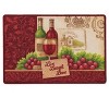 Home Mart Goods Burgundy Red Washable Kitchen Mat With Non-Slip Backing - 17"x24" - 2 of 4