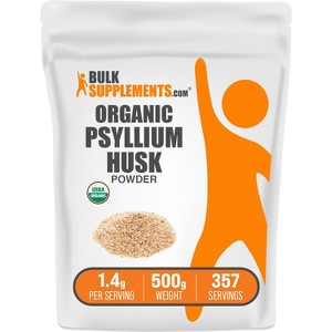 BulkSupplements Organic Psyllium Husk Powder - 1 of 4