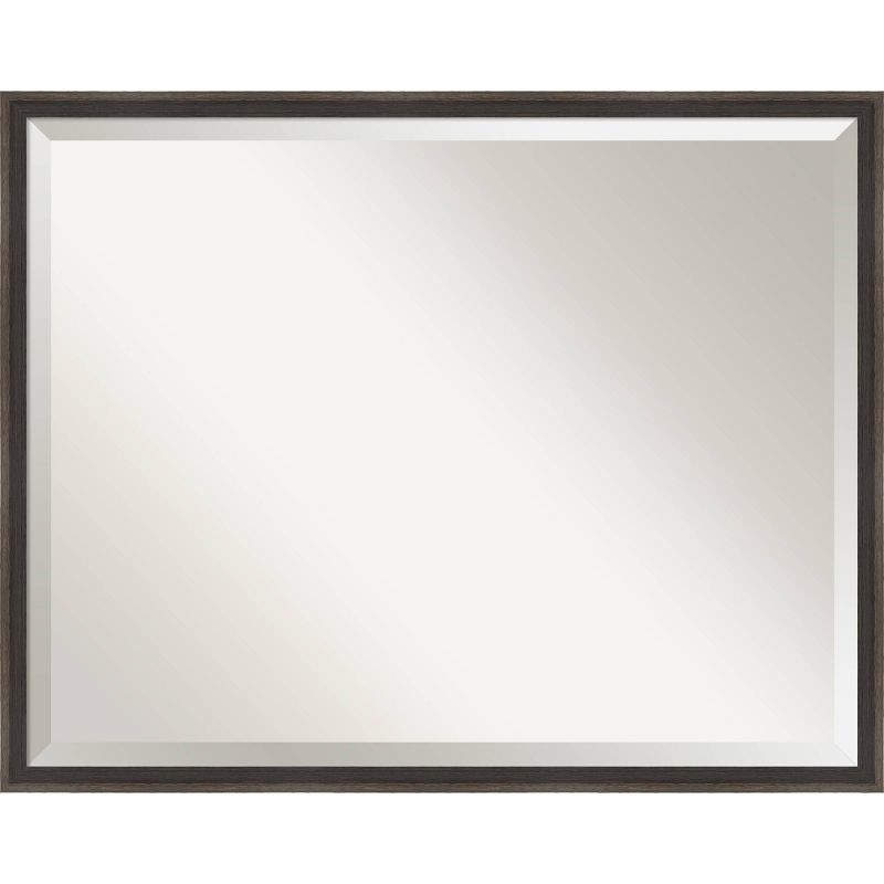 Hardwood Wedge Framed Bathroom Vanity Wall Mirror - Amanti Art, 1 of 10
