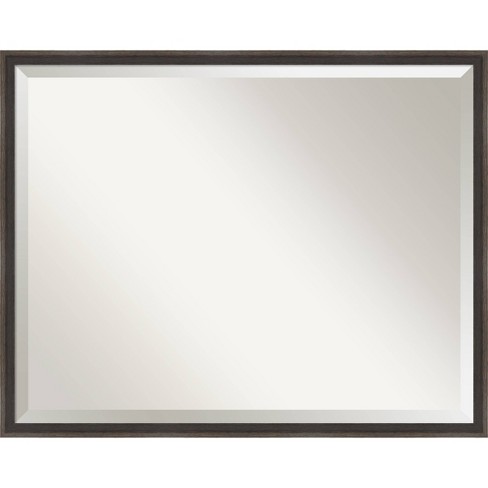 Hardwood Wedge Framed Bathroom Vanity Wall Mirror - Amanti Art : Target
