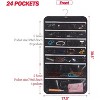 Hanging Jewelry Organizer with 47 Zipper Pockets, Travel Storage Bag for Earrings, Necklaces, Bracelets and Rings - 2 of 4