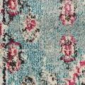 light blue/fuchsia
