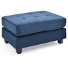 Passion Furniture Malone Tufted Ottoman - 2 of 4