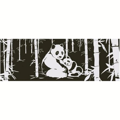 Wai Lana Yoga Mat Panda, Color:Black