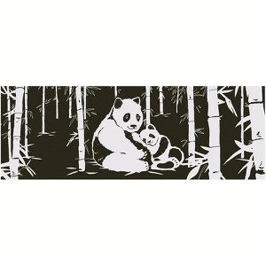 Wai Lana Yoga Mat Panda, Color:Black - 1 of 1