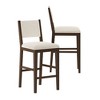 Plank+Beam 30" Counter Bar Stool, Solid Wood Modern Kitchen Stools with Cushion - 2 of 4