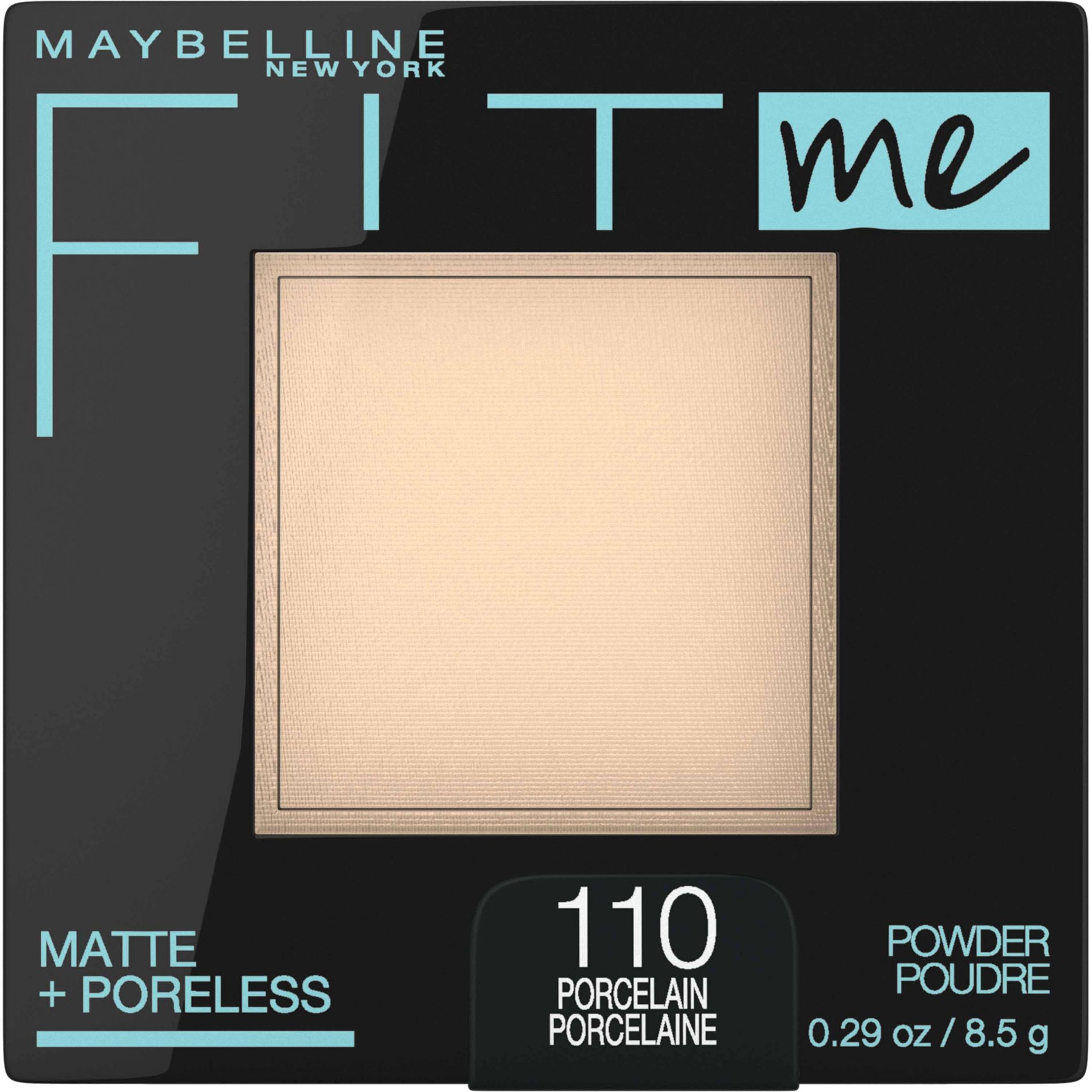 Maybelline Fit Me Matte + Poreless Pressed Powder - 110 Porcelain - 0.29oz: Paraben-Free, Aluminum-Free, Oil Control