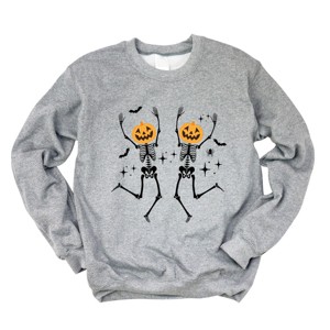 Simply Sage Market Pumpkin Skeleton Sweatshirt - 1 of 4