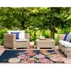 Liora Manne Marina Floral Indoor/Outdoor Rug.. - 3 of 4