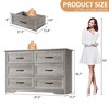 Modern 6 Drawers Dresser, Chest of Drawers Closet Organizers and Storage Clothes - 2 of 4