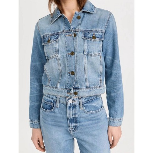 FRAME Women’s Blue Stretch Denim newest Jean Trucker Jacket Size XS