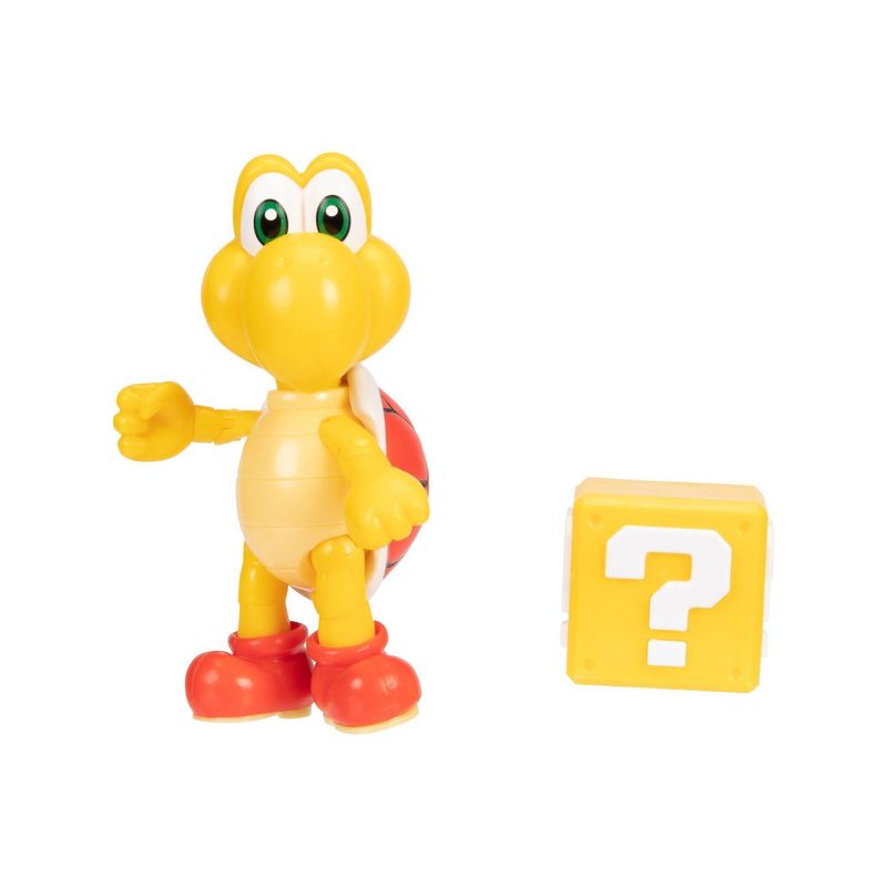 Nintendo Super Mario Red Koopa Troopa with Question Block Action Figure, 4 of 8
