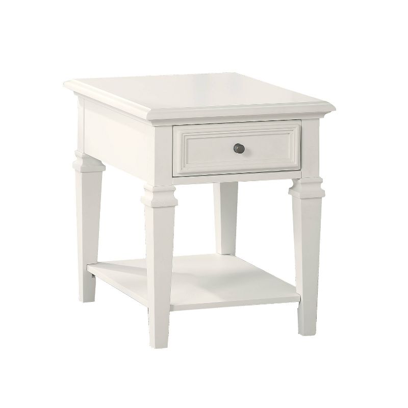 Charlestown End Table White - Steve Silver Co., 1 of 9