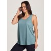 RBX Active Women's Super Soft Relaxed Fit Twist Racerback Tunic Tank Top - 4 of 4