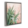 Stupell Industries Green Succulent Plant Leaves Floating Frame Canvas Art, Gray, 25" x 25" - 2 of 4
