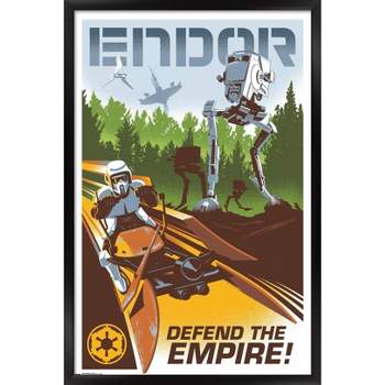 Trends International 24X36 Star Wars: The Return of the Jedi - Endor Framed Wall Poster Prints