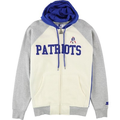 STARTER Mens New England Patriots Hoodie Sweatshirt
